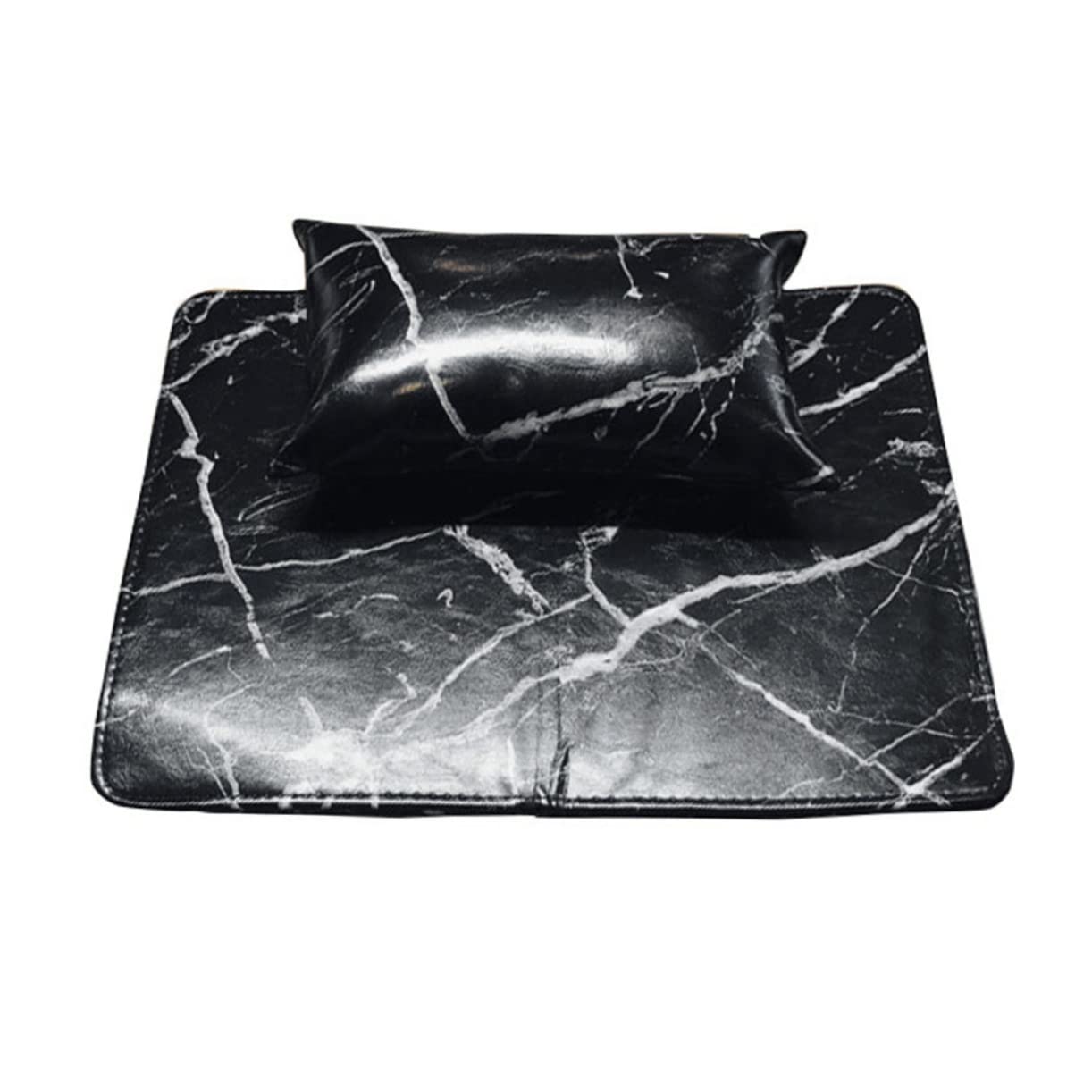 FOMIYES Marble Nail Art Hand Pillow - Non-Slip Manicure Hand Rest for Gel & Acrylic Nails - Durable & Easy to Clean for Professional & Beginner Nail Technicians - Perfect for Salon, Home & Travel Nail Care