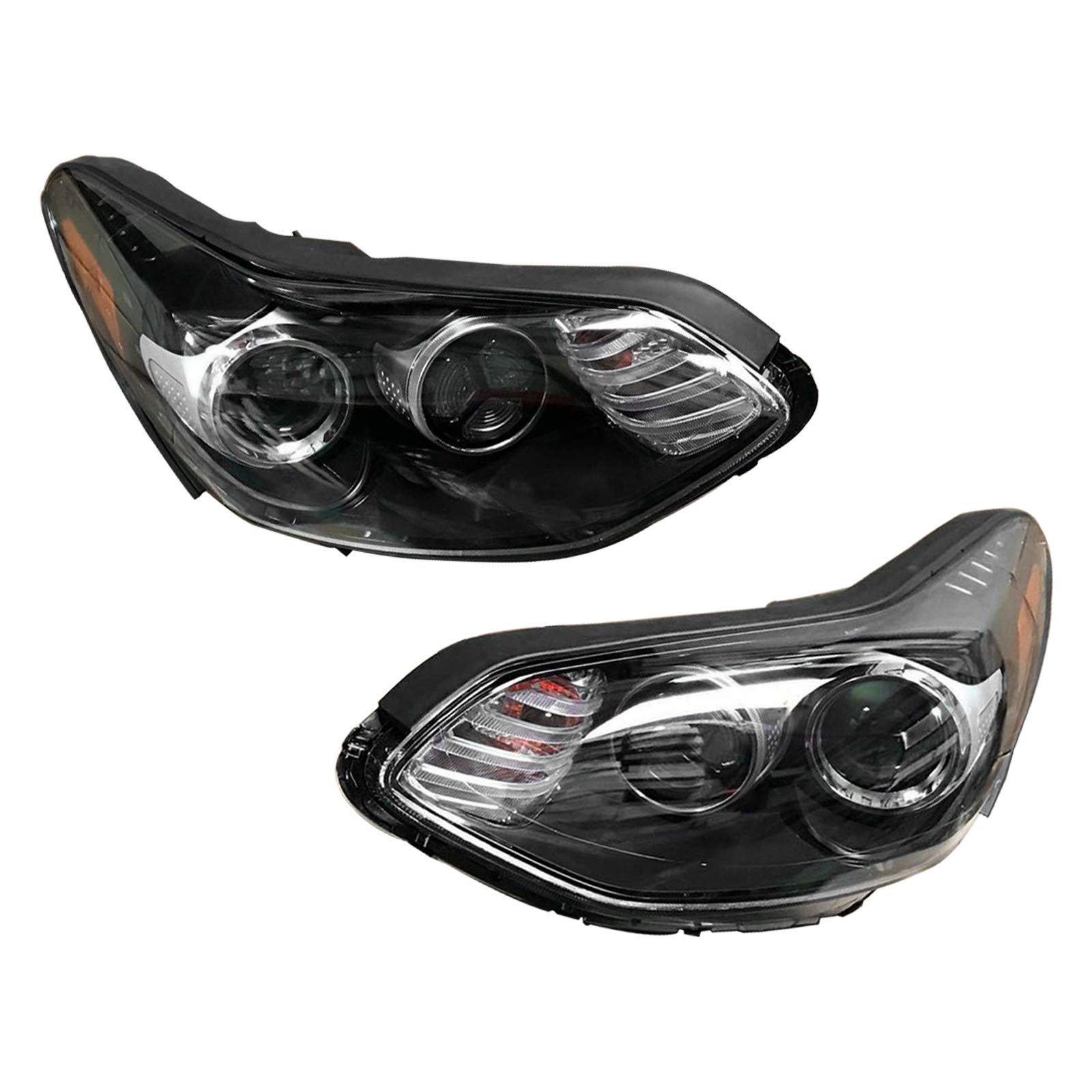 AutoModed Halogen Headlights Set for 2017-2019 Kia Sportage - Driver & Passenger Side for Night Driving Safety