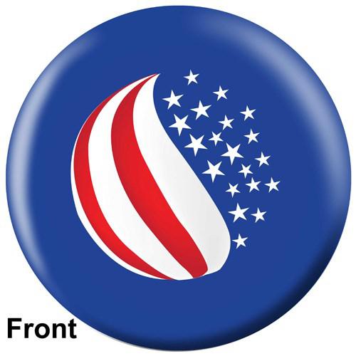 OnTheBallBowling American Flag Design Bowling Ball | Patriotic Sports Equipment for League Play & Casual Bowling Nights