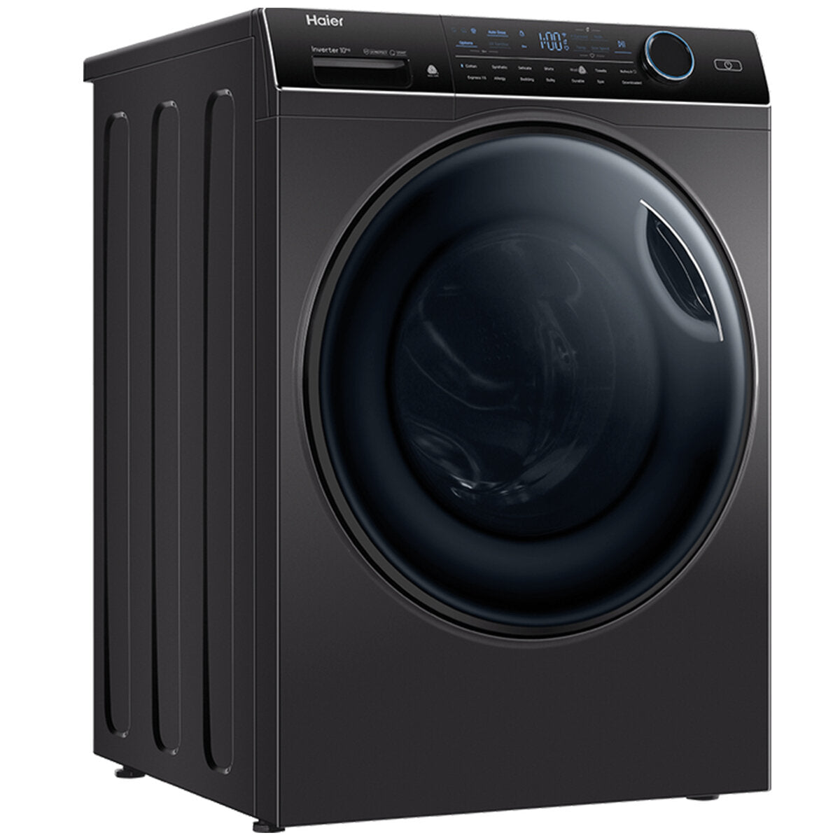 Haier 600 Series 10kg Front Load Washing Machine with UV Protection - Dark Grey (HWF10ANB1) | Energy Efficient, Quiet Operation for Apartments & Small Homes