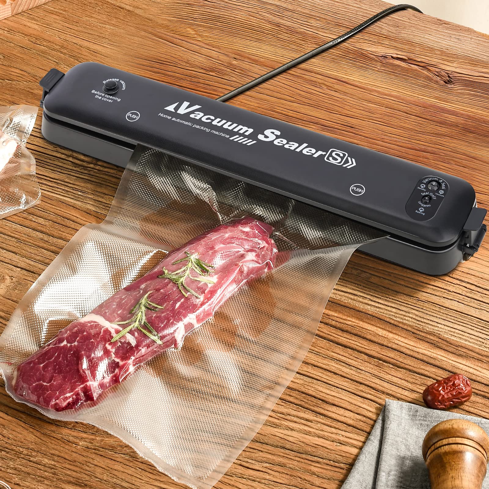 W&Y Vacuum Sealer Rolls 6” x 20’ - 3 Pack BPA-Free Commercial Grade Embossed Vacuum Sealer Bags for Freezer Storage, Sous Vide Cooking & Food Preservation | Ideal for Meal Prep, Long-Term Food Storage & Kitchen Organization