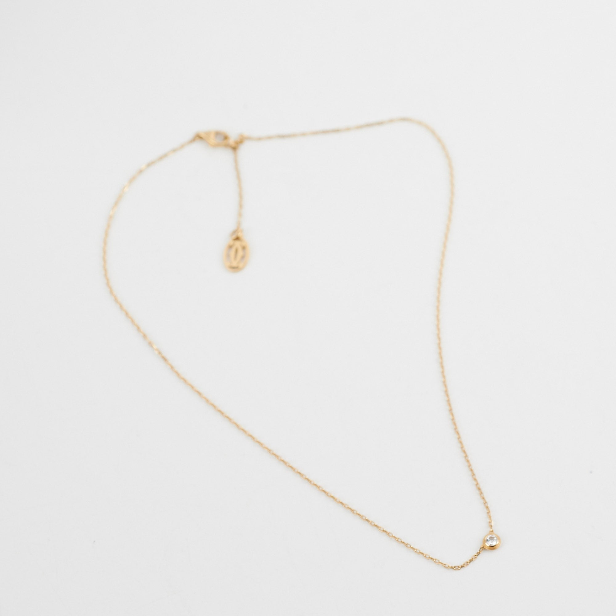 Cartier Small Model D'Amour Necklace - 18K Rose Gold Diamond Pendant for Women | Elegant Gift for Anniversary, Valentine's Day & Special Occasions