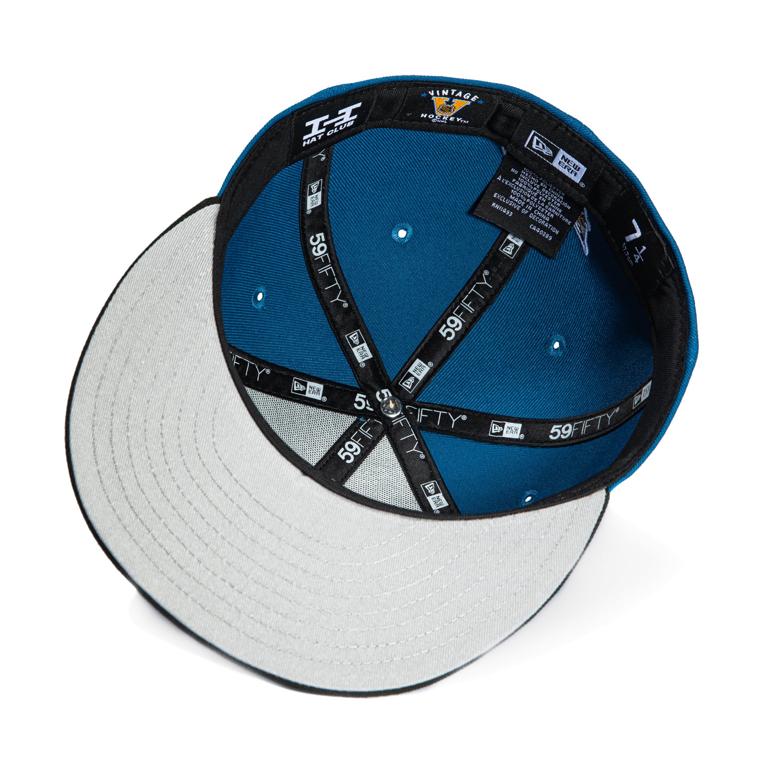New Era 59Fifty MLB Washington Capitals Slapshot Snapback Hat - Indigo & Black - Official NHL Licensed Baseball Cap for Men & Women - Perfect for Sports Games, Streetwear & Casual Outfits