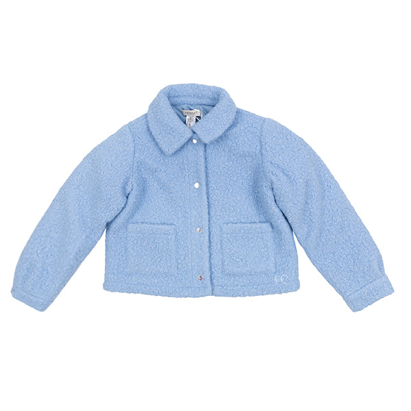 Twinset Women's Sherpa Lined Blue Jacket - Cozy Fleece Outerwear for Winter, Fall & Outdoor Activities