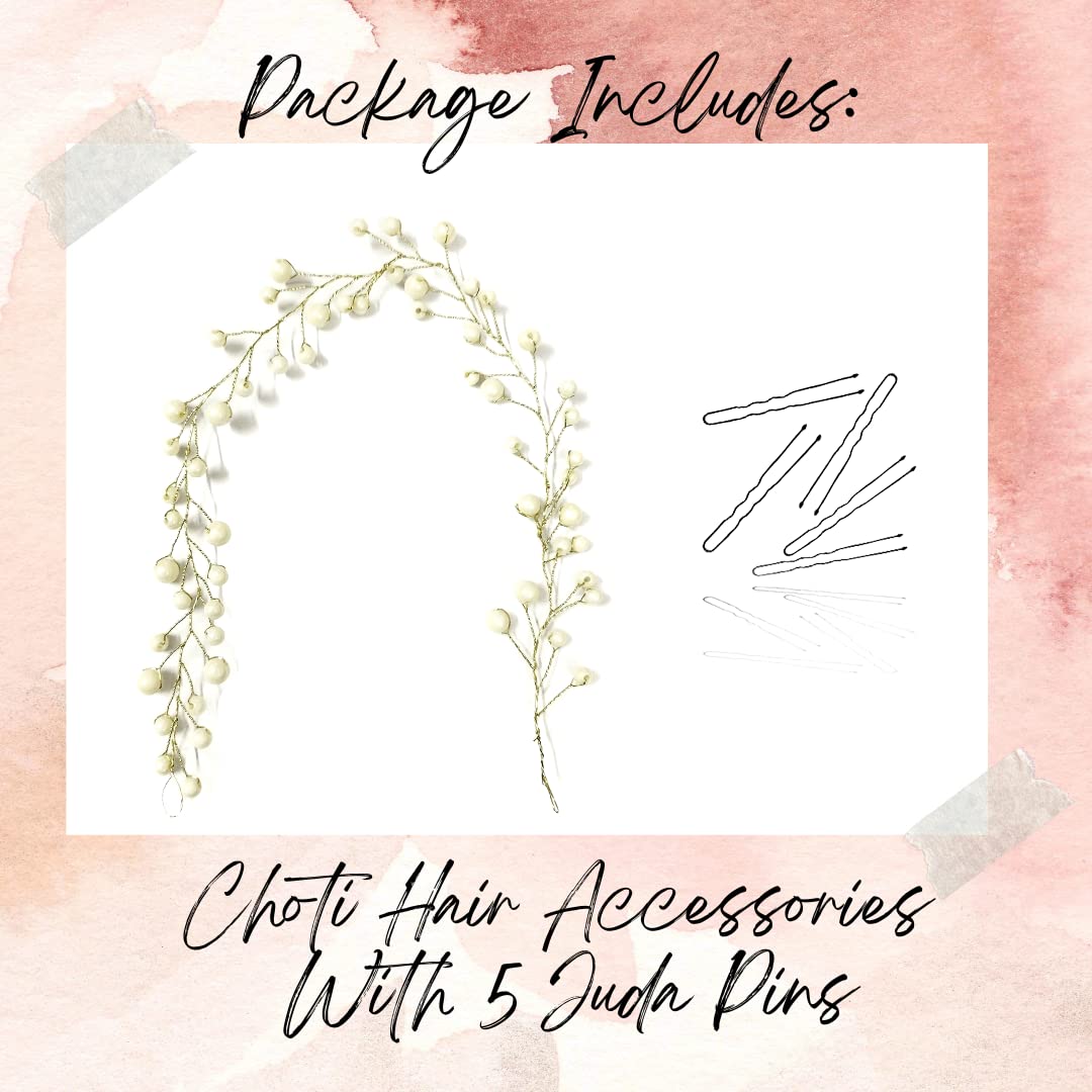 Elegant Bridal Hair Pins with Artificial Stones & Pearls - Women's Hair Accessories for Weddings, Parties & Special Occasions | Pack of 1 (Style 2471)