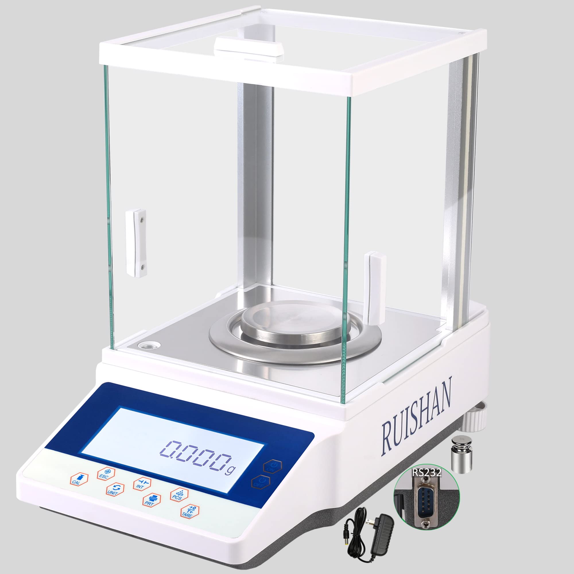 300g x 0.001g High Precision Digital Analytical Balance Scale - Laboratory, Jewelry & Pharmacy Scale with External Calibration | Perfect for Scientific Research, Gem Weighing & Chemical Measurements