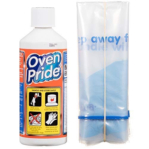 Oven Pride 500ml Complete Cleaning Kit with Safety Gloves & Smart Bag - Effortless Oven Rack & Grill Degreaser, No Scrubbing Needed | Perfect for Deep Cleaning Ovens, Grills & Kitchen Appliances