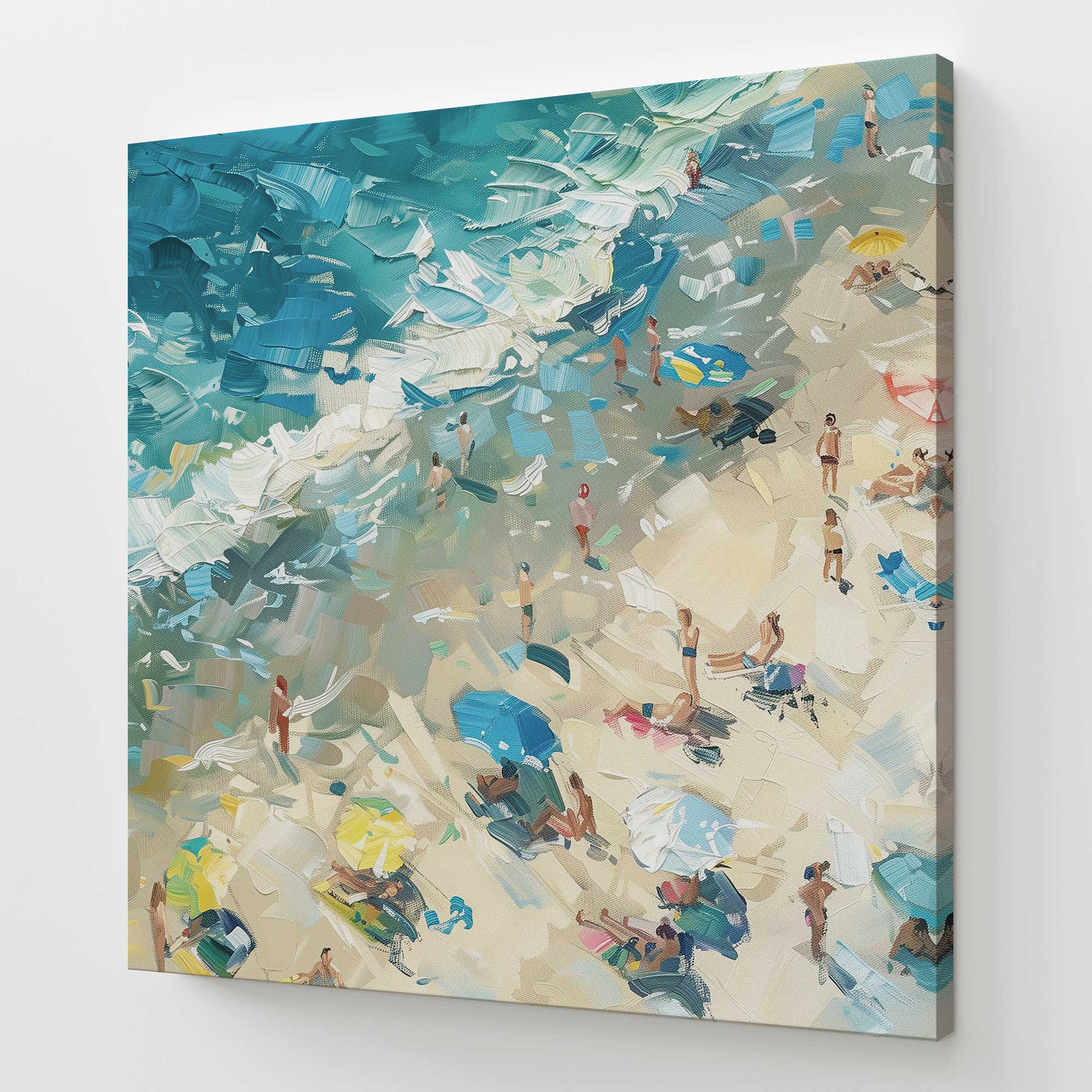 Coastal Harmony Large Canvas Print - Stunning Beach Wall Art for Living Room, Bedroom & Office Decor