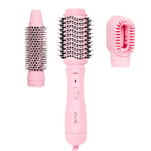 Mermade Hair Interchangeable Blow Dry Brush - 3-in-1 Styling Tool for Smooth, Voluminous Hair | Perfect for Home Use, Travel & Salon Styling