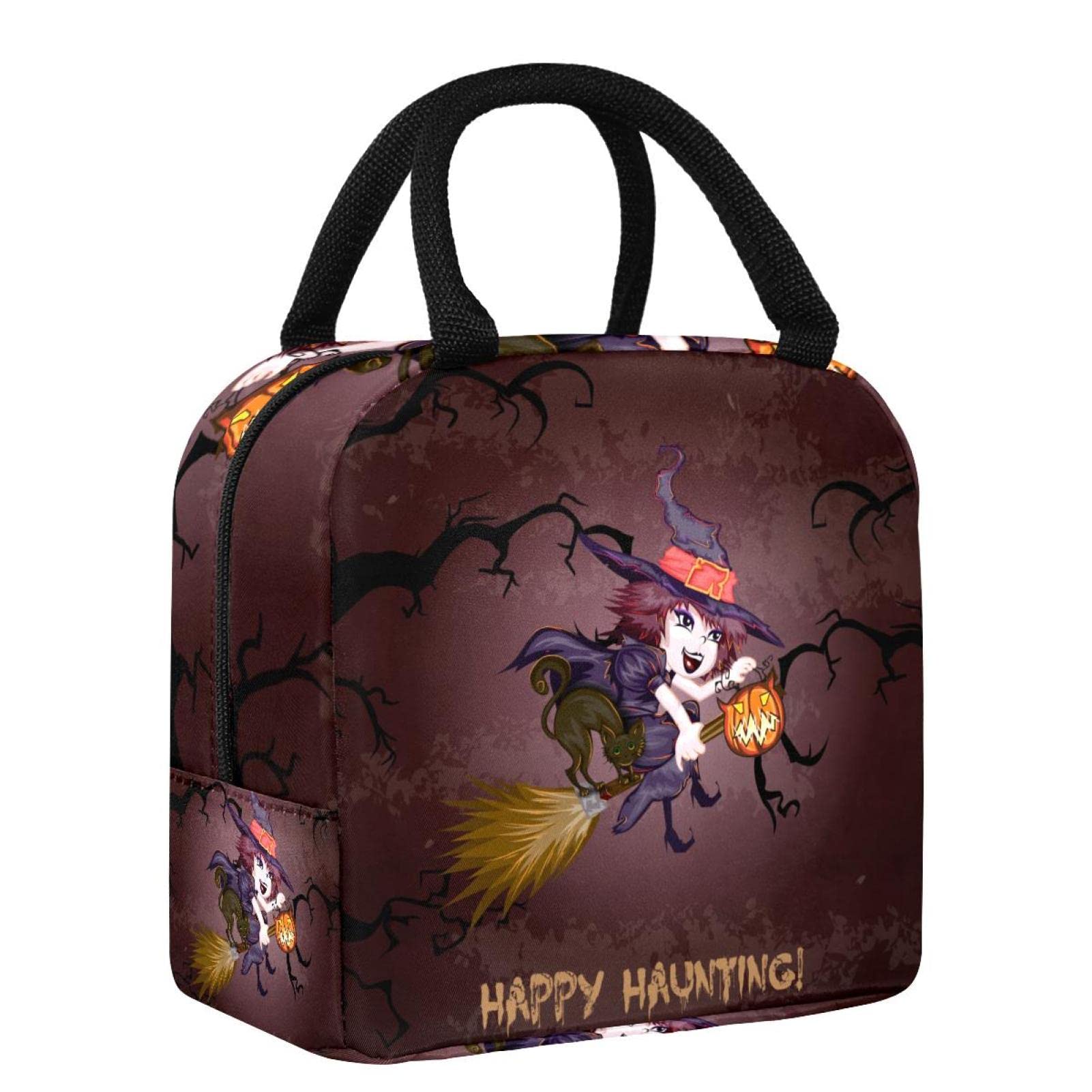 Insulated Halloween Lunch Box - Reusable Cooler Tote Bag for School, Work & Outdoor Activities | Leak-Proof Food Container for Men & Women | Perfect for Picnics, Travel & Happy Hunting Events