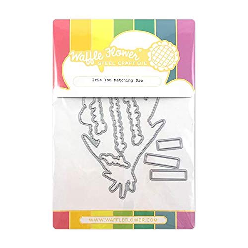 Waffle Flower Iris You Matching Die Set - Beautiful Iris Bouquet for Card Making, Scrapbooking, DIY Crafts - Perfect for Birthdays, Anniversaries & Special Occasions