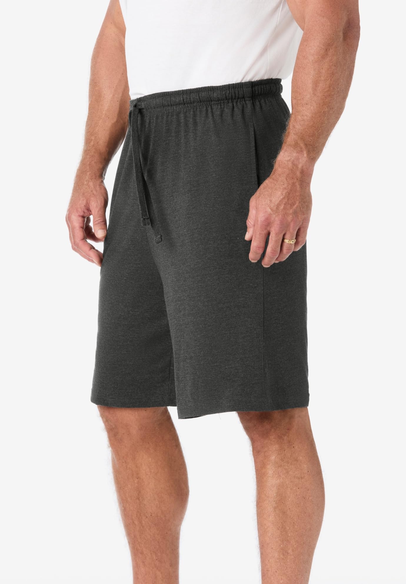 King Size Men's Big & Tall Lightweight Jersey Pajama Shorts - Soft & Breathable Sleepwear for Summer Nights, Lounge Wear & Relaxing at Home
