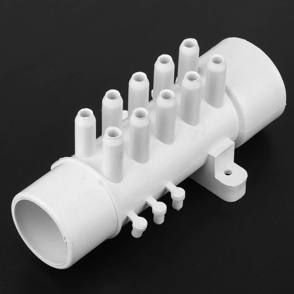Liujaos Spa Manifold - 1.5 Inch PVC Swimming Pool Plumbing Manifold for Hot Tubs, Spas & Bathtub Massage Systems | Durable Pool Accessory for Water Distribution in Hot Springs, Swimming Pools & Home Spa Setups