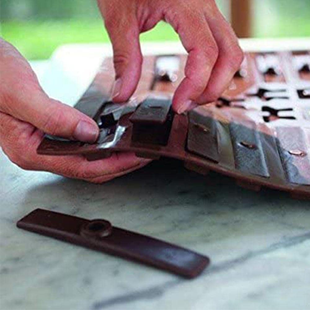 Silikomart 3D Tree Silicone Chocolate Mold Set - Easy to Use, Non-Stick, Reusable for Baking, Candy Making, Cake Decorating, and Holiday Treats