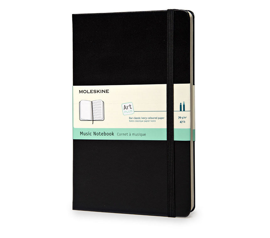 Moleskine Art Plus Music Notebook - Hard Cover Sketchbook for Artists & Musicians - Perfect for Drawing, Songwriting & Creative Projects
