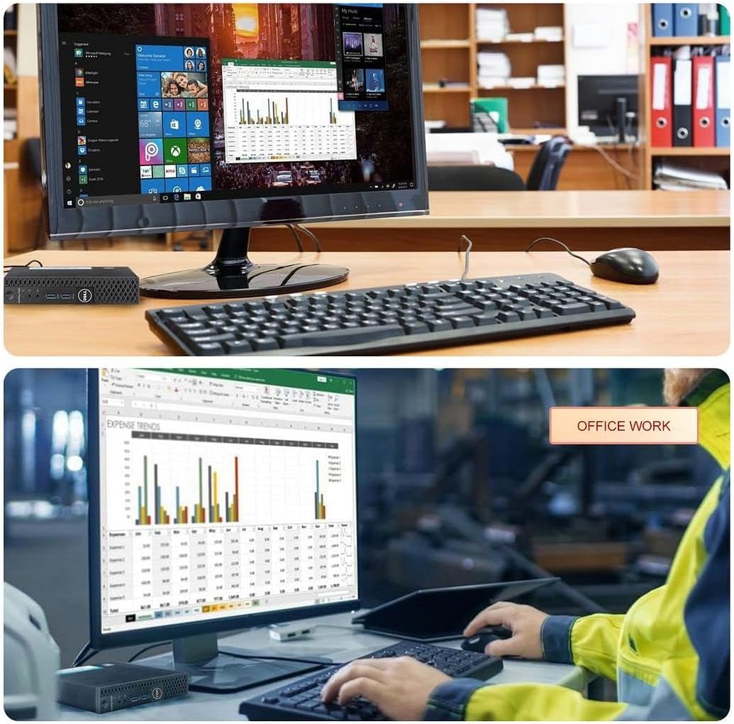 Dell OptiPlex Desktop Computer - Intel Core i5 Processor up to 3.3GHz, 16GB RAM, 256GB SSD, Windows 10 Pro, HDMI, WiFi & Bluetooth - Perfect for Home Office, Business & Gaming