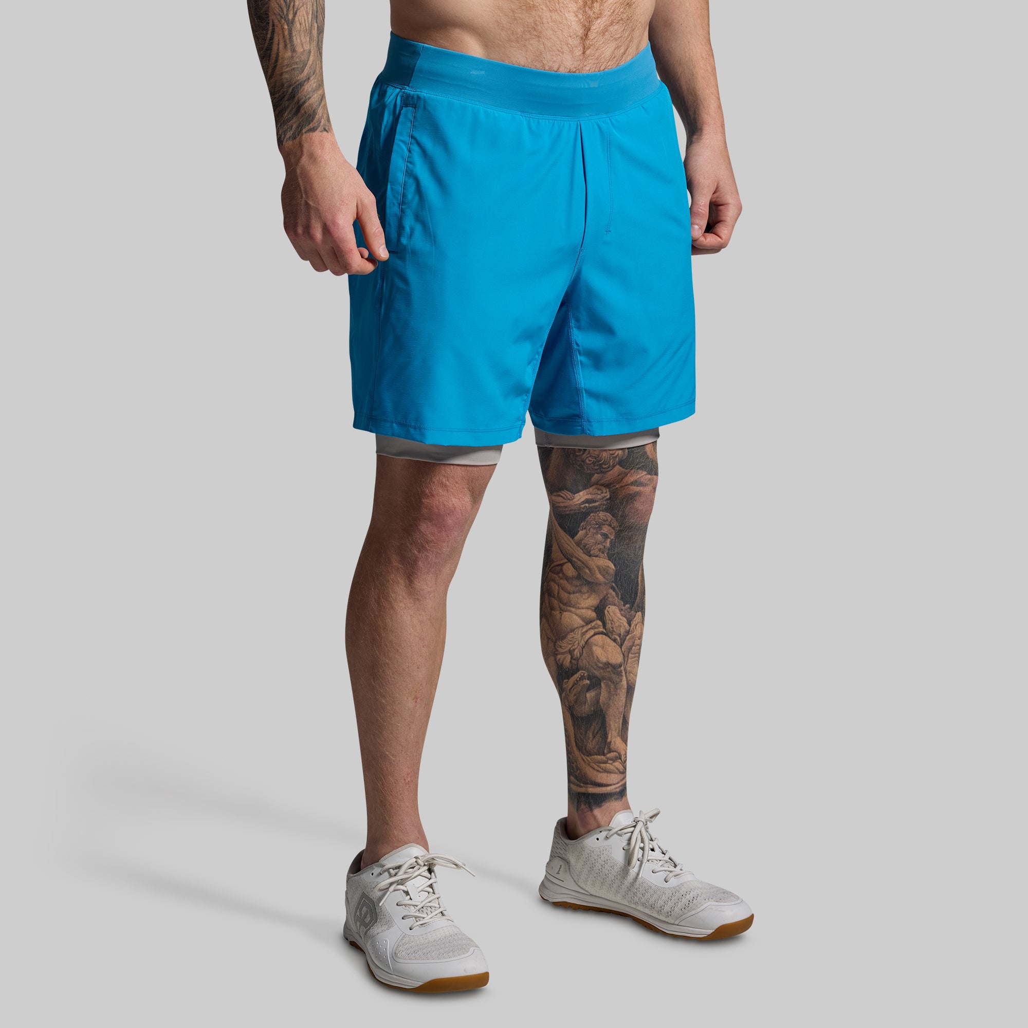 Versatile Compression Shorts for Men & Women - 7-Inch Inseam, Moisture-Wicking & Breathable - Ideal for Skydiving, Running, Gym & Active Wear