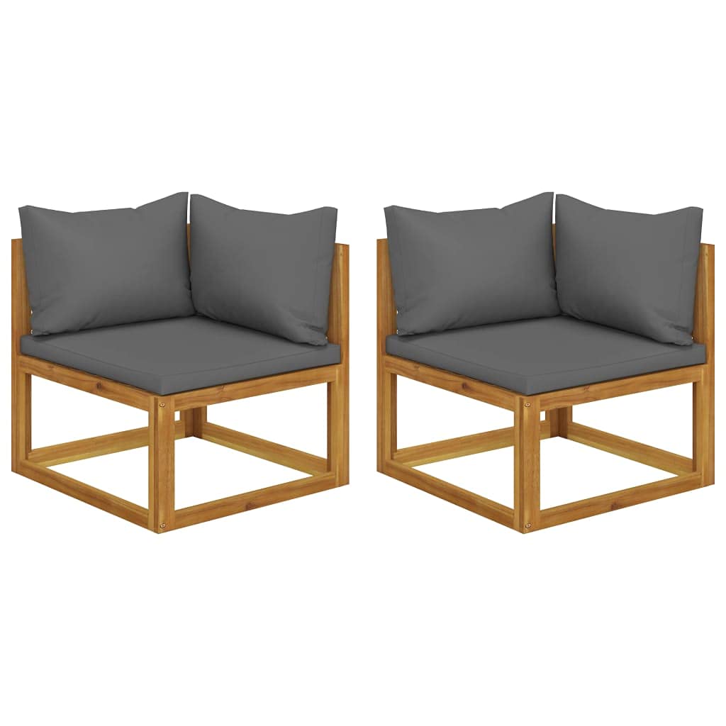 Modern 2-Piece Sectional Sofa Set for Small Spaces - Dark Gray Corner Couch for Apartments, Dorms & Patios | Perfect for Living Rooms, Studios & Outdoor Relaxation