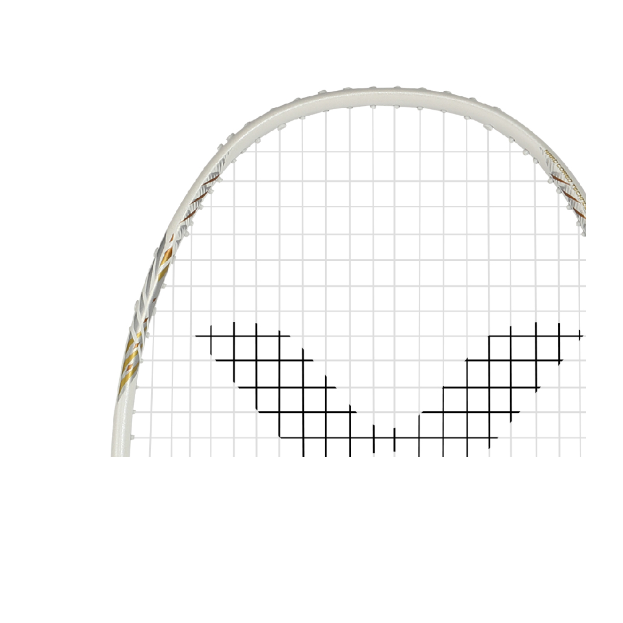 Thruster K Hawk Unstrung Badminton Racket - Pearly White | Lightweight Carbon Fiber Badminton Racquet for Professional & Recreational Players | Perfect for Tournaments & Backyard Games