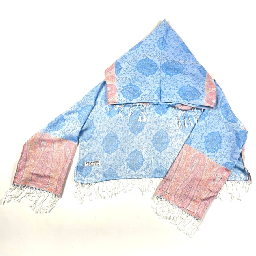 PASH LS Crop Top - Blue Clouds Print | Women's Fashion Long Sleeve Shirt | Perfect for Casual Wear, Street Style & Instagram Outfits