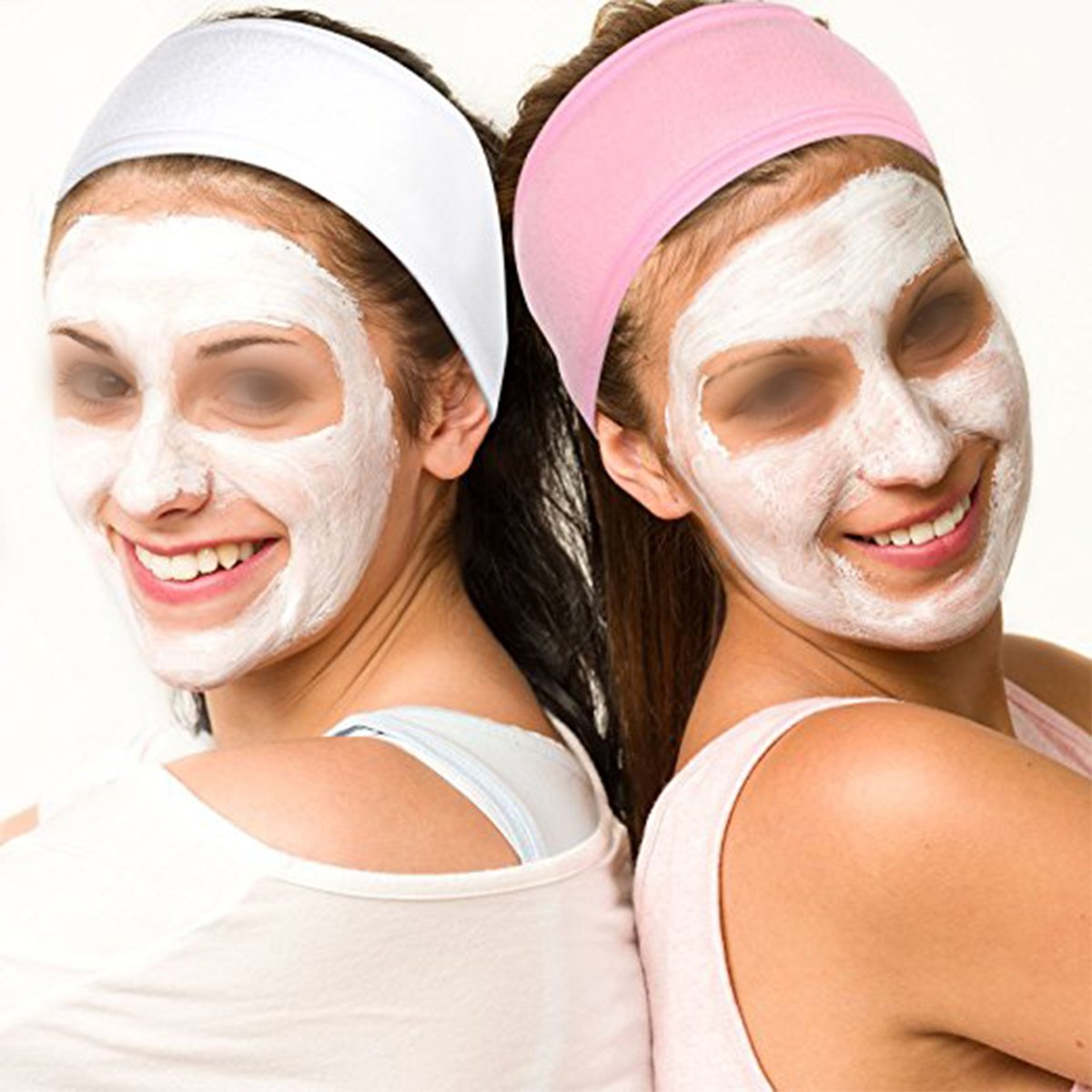 3PCS Soft Spa Headbands for Women - Makeup & Skincare Headbands, Stretchable Hair Bands for Facials, Washing Face, Beauty Salon & Home Use