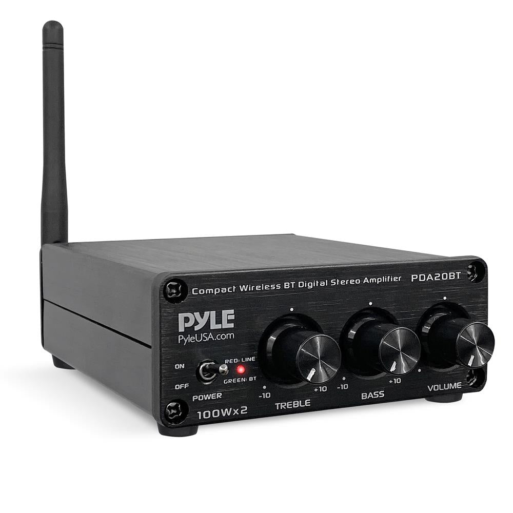 Portable Bluetooth Stereo Power Amplifier - Wireless Audio Receiver for Home Theater, Car, Party & Outdoor Use | High-Quality Sound System with Bass Boost
