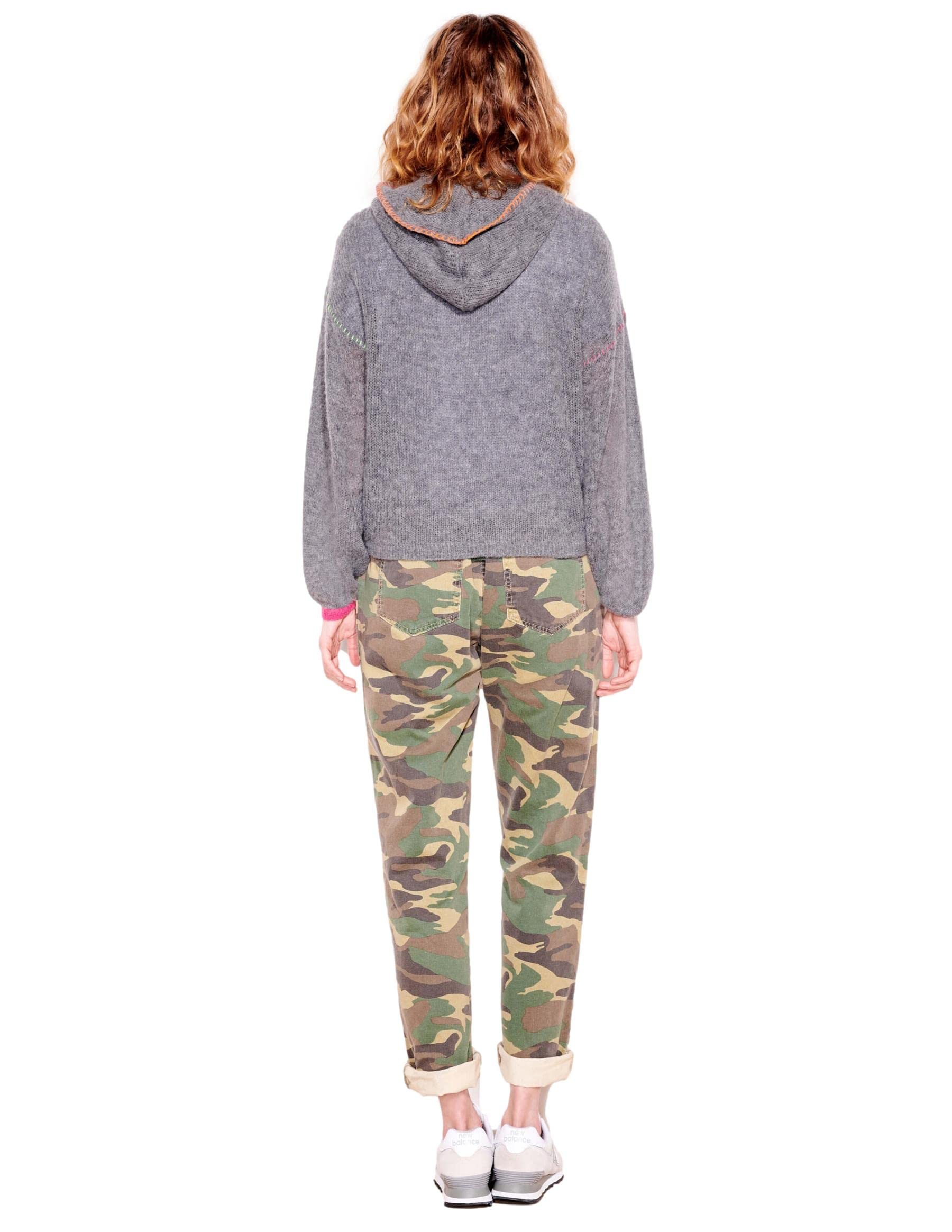 SUNDRY POP Embroidered Oversized Hoodie for Women - Trendy Streetwear, Cozy Pullover Sweatshirt - Perfect for Casual Outfits, Loungewear & Winter Fashion