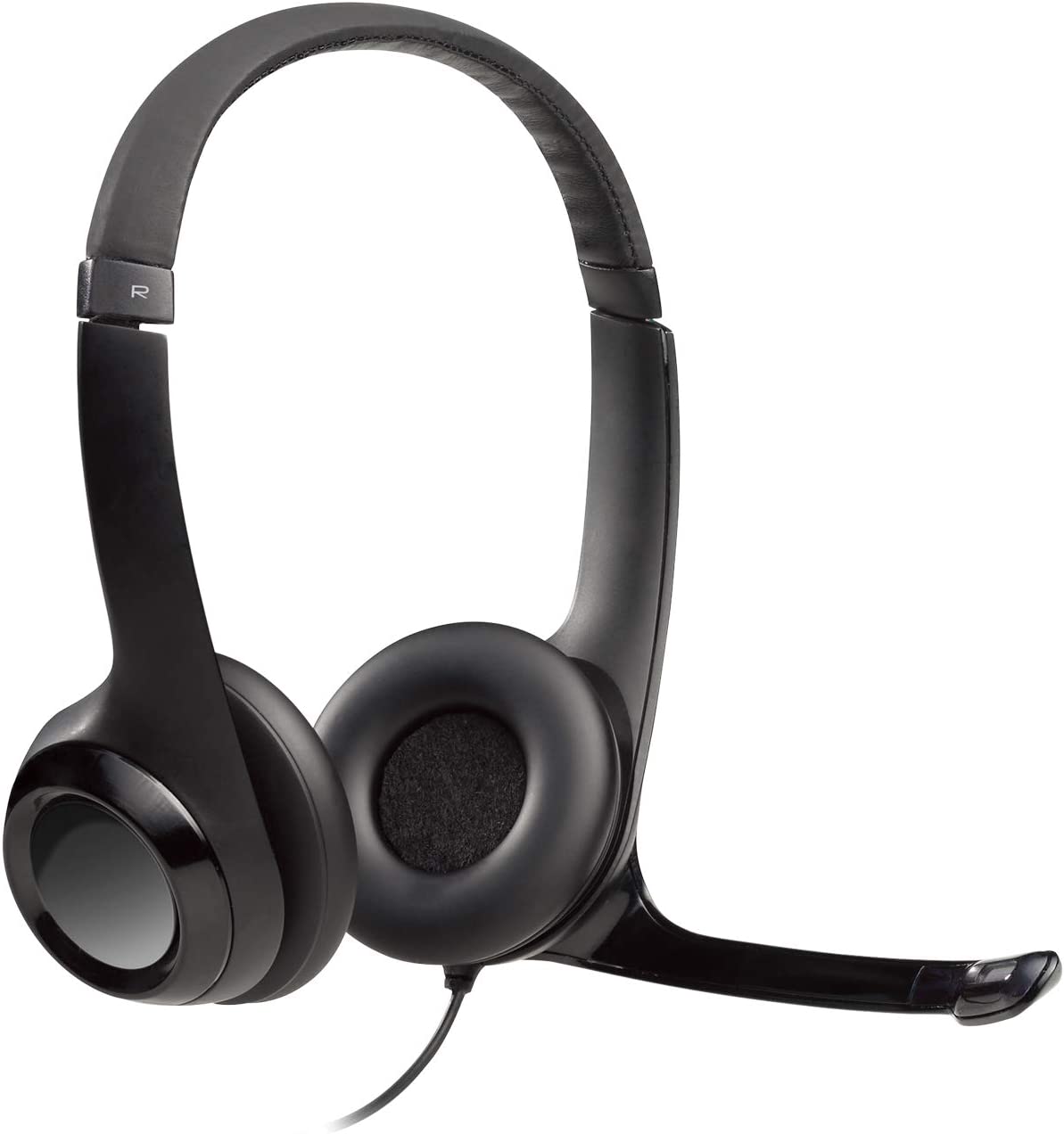 Logitech H390 USB Stereo Headset with Noise-Canceling Microphone - Over-Ear Comfort Headphones for PC, Laptop, Office & Online Meetings - Crystal Clear Audio for Work, Gaming & Video Calls