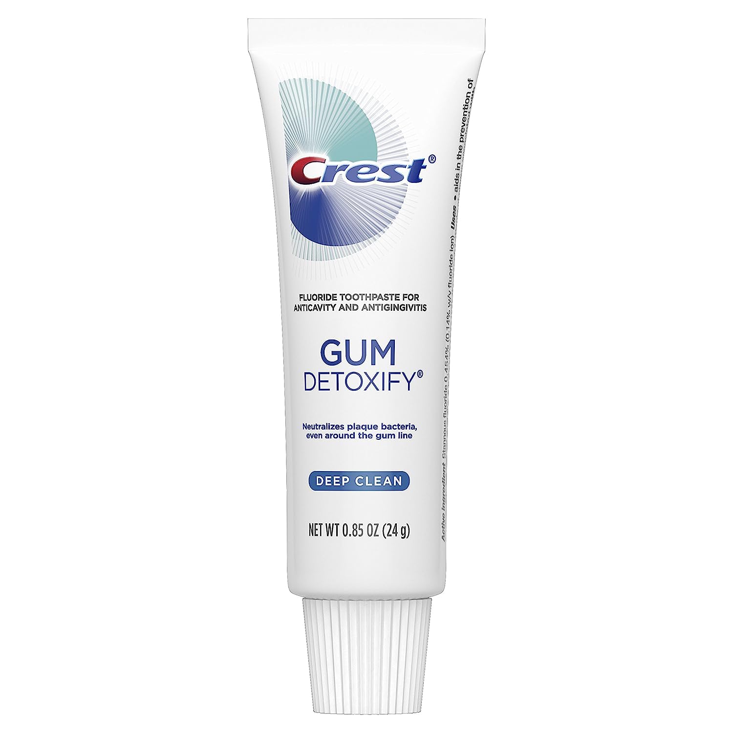 Crest Gum Detoxify Deep Clean Toothpaste - 0.85 oz Travel Size for Fresh Breath & Healthy Gums | Perfect for Travel, Office & On-the-Go Oral Care