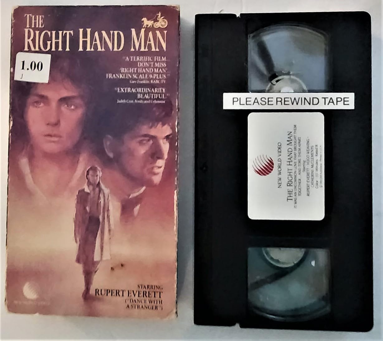 The Right Hand Man [VHS] - Classic Adventure Drama Movie - Perfect for 80s Film Collectors & Home Theater Enthusiasts