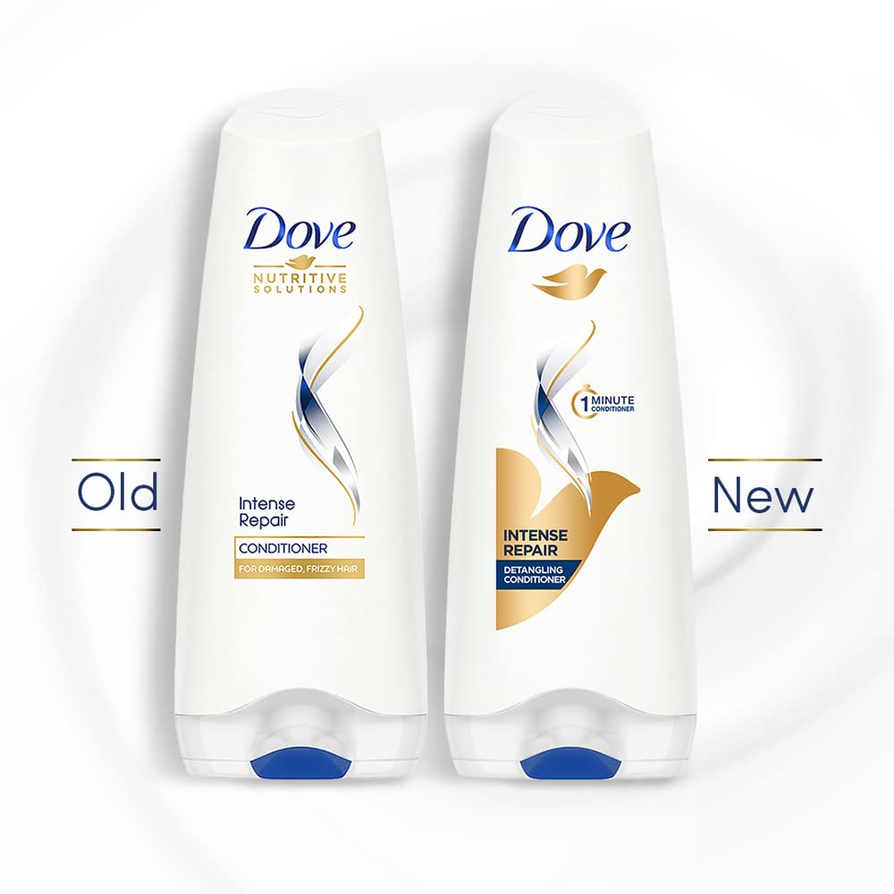 Dove Intense Repair Hair Conditioner for Damaged & Frizzy Hair - 2.6 oz (75ml) - Deep Moisturizing Treatment for Dry, Brittle Hair - Perfect for Daily Use & Post-Color Care