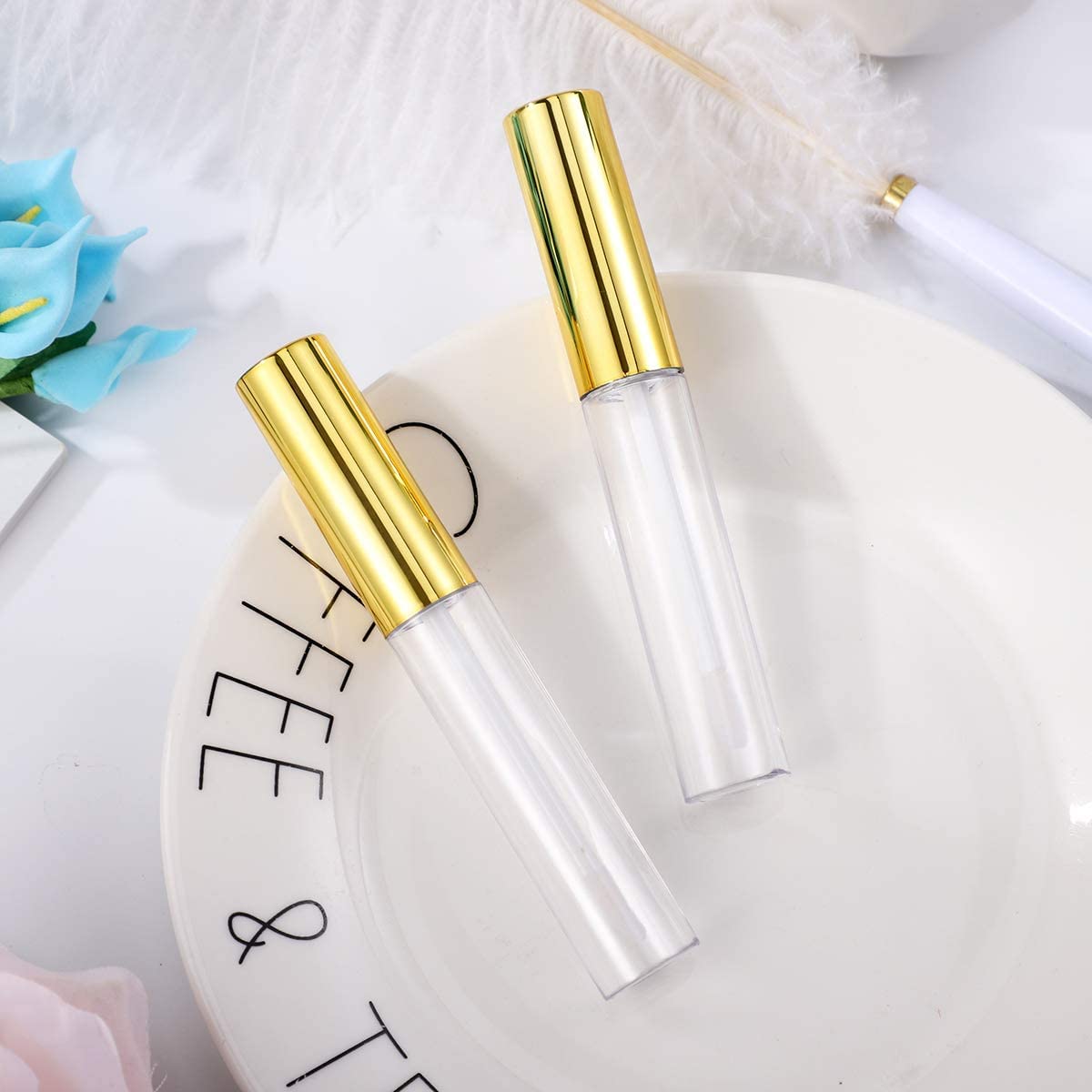 Premium 5ml Unbreakable Plastic Travel Lip Gloss Containers - Clear Refillable Lip Care & Cosmetic Oil Bottles with Plug (Pack of 1) | Perfect for DIY Beauty, Travel Essentials & Makeup Organizers