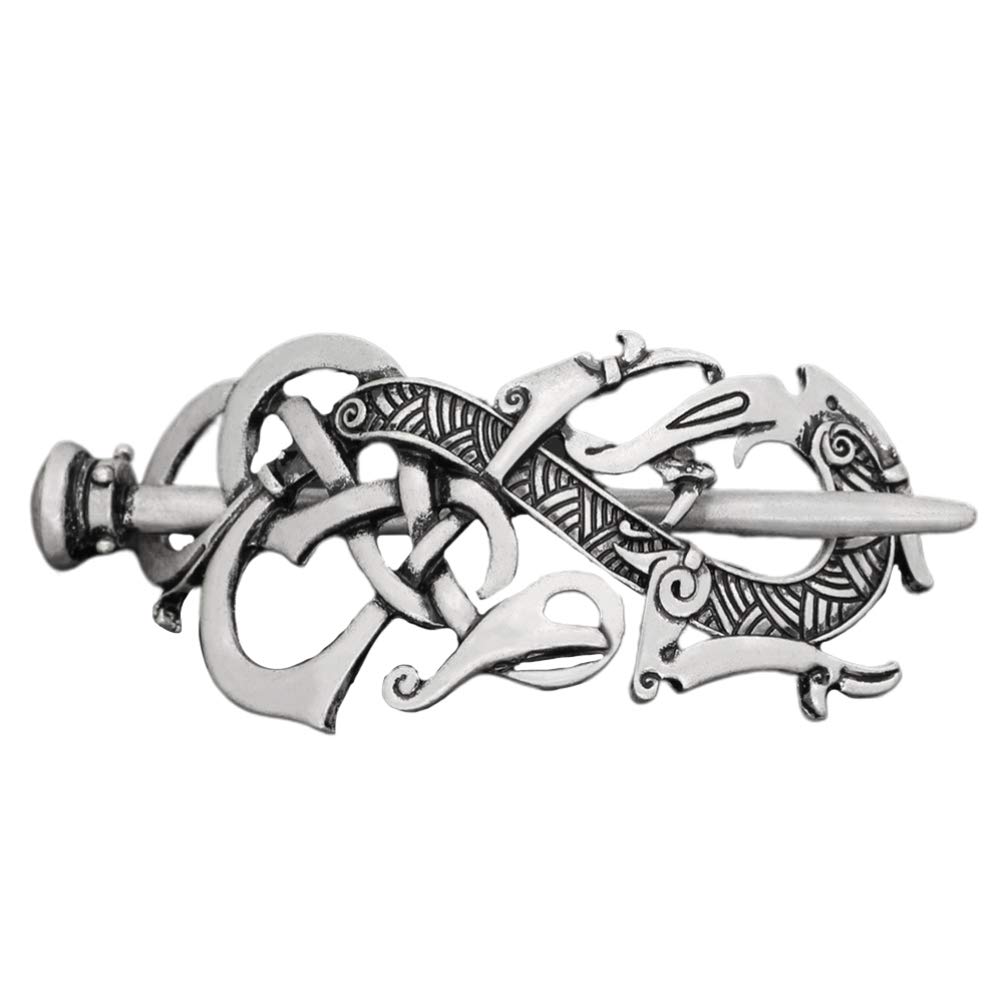 FRCOLOR Celtic Knot Hair Clip - Elegant Hair Slide Stick Hairpin for Women & Girls - Perfect for Weddings, Parties & Everyday Styling