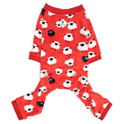 Counting Sheep Fleece Dog Pajamas - Cozy & Warm Sleepwear for Dogs - Perfect for Winter Nights & Indoor Lounging