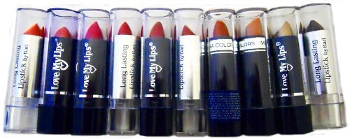 10-Piece Assorted Color Lipstick Set - Long Lasting Matte & Glossy Finish for Daily Wear, Parties & Special Occasions