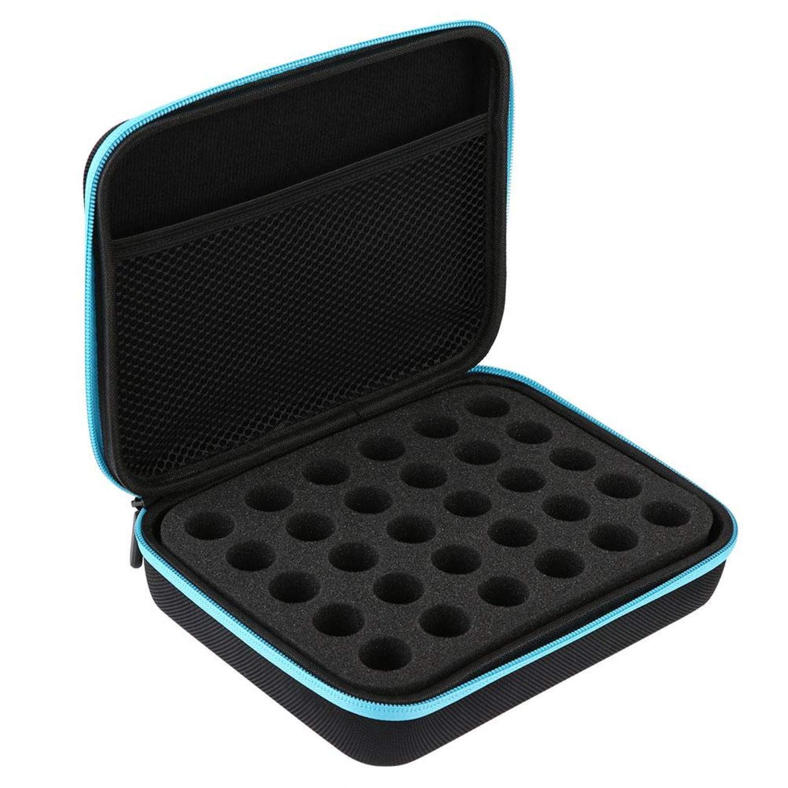 Premium Hard Shell Essential Oil Carrying Case - Durable Travel Organizer for 5ml-30ml Bottles (Sky Blue) | Perfect for Aromatherapy, Yoga & On-the-Go Use