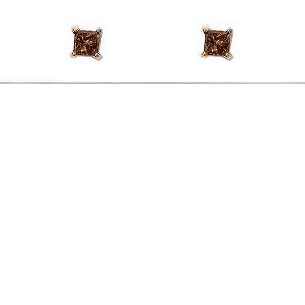 14K Rose Gold Brown Diamond Stud Earrings for Women - Elegant & Hypoallergenic Jewelry Gift for Her - Perfect for Weddings, Anniversaries & Special Occasions