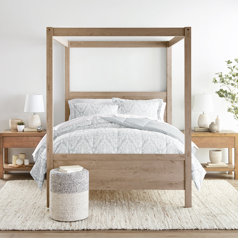 Reversible Down Alternative Comforter Set - Lightweight All-Season Bedding for Cozy Sleep | Perfect for Guest Rooms, Master Bedrooms & Airbnb Stays