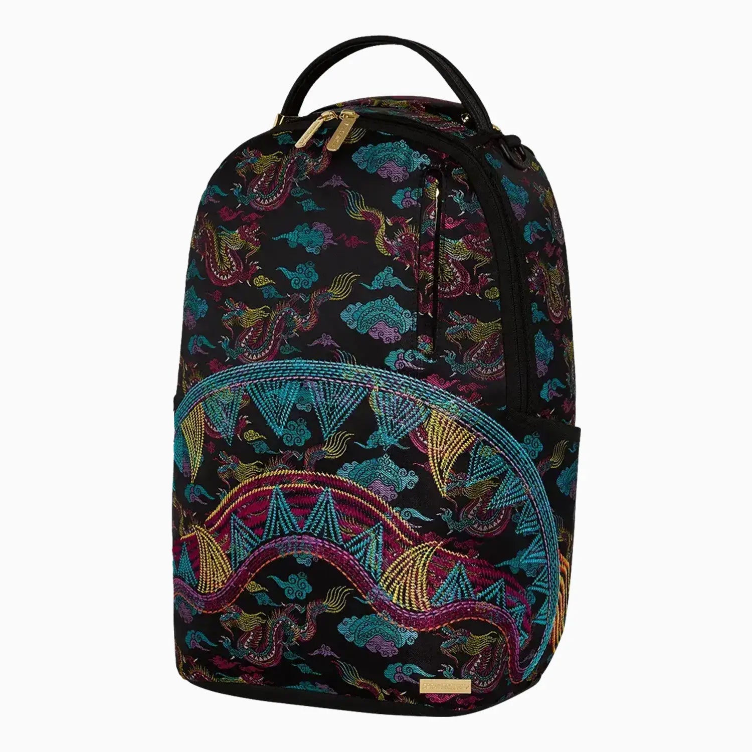 Premium Embroidered Dragons DLX Backpack for School, Travel & Work - Stylish Durable Laptop Backpack with USB Charging Port for Men & Women