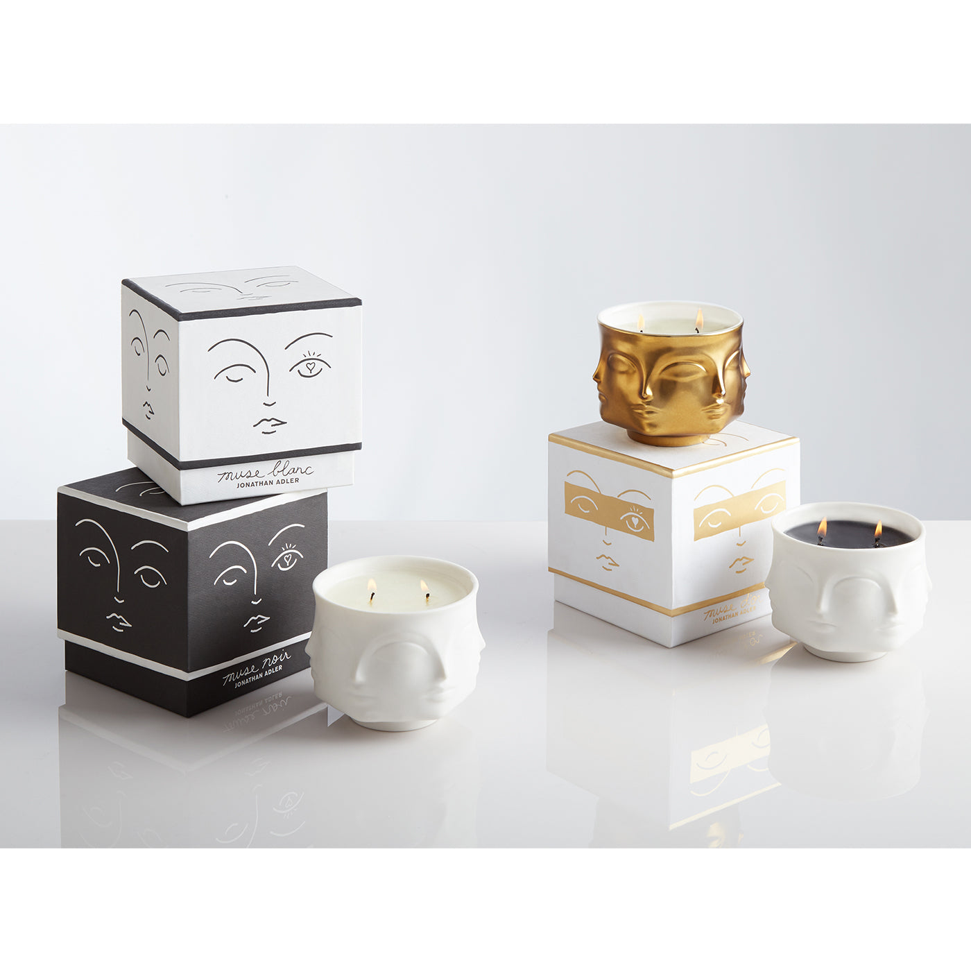 Muse Blanc Scented Candle - Premium Soy Wax Aromatherapy Candle for Home, Relaxation & Romantic Ambiance