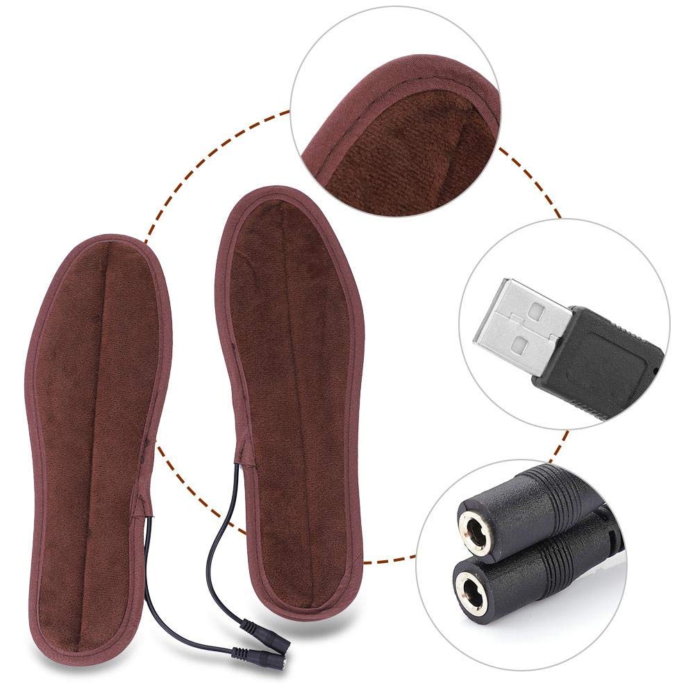 USB Heated Slippers for Women & Men - Electric Foot Warmers with Adjustable Temperature (41-42/26cm/10.2in) - Perfect for Winter, Arthritis Pain Relief & Indoor/Outdoor Use