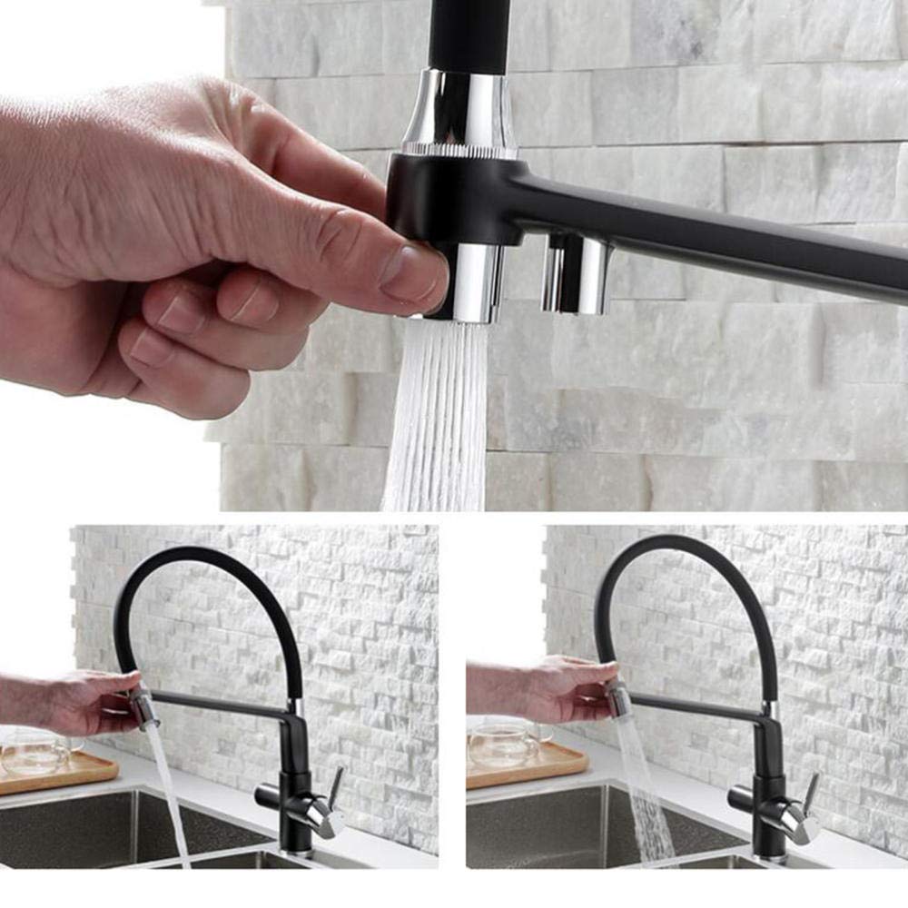 3-Way Brass Kitchen Faucet with Water Filter - Hot & Cold Drinking Water Purifier, 360° Rotation for Direct Use - Perfect for Modern Kitchens & Healthy Hydration