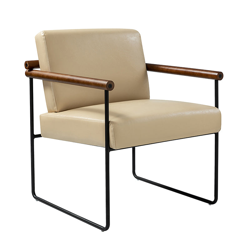 Edurne Modern Armchair with Sturdy Metal Legs - Perfect for Living Room, Office, and Lounge Areas