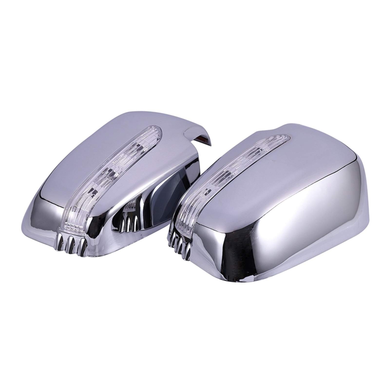 LED Car Door Mirror Covers for Mitsubishi Triton L200 2005-2014 & Pajero Sport 2011 - Durable ABS Plastic with Bright LED Lights - Perfect for Night Driving and Off-Road Adventures