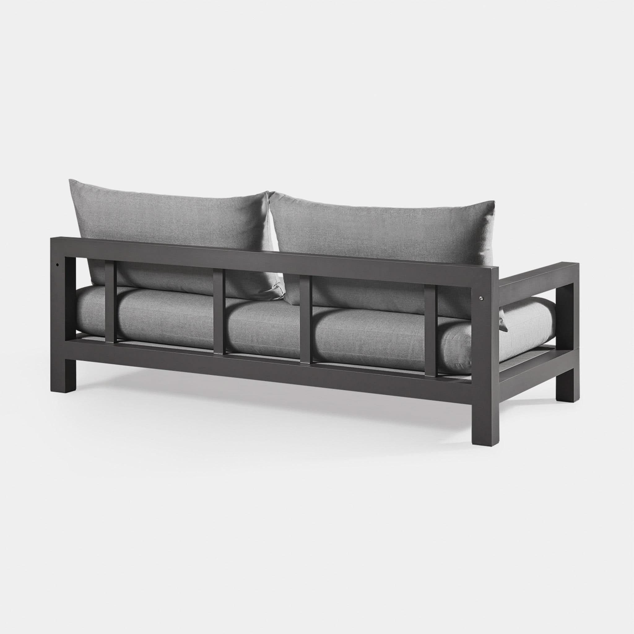 Pacific Aluminum 2-Seat 1-Arm Outdoor Patio Bistro Set - Perfect for Small Balconies, Gardens & Cafe Style Dining