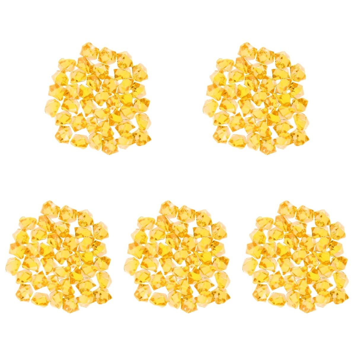 COHEALI 2500PCS Fake Acrylic Ice Cubes - Plastic Decorative Ice Cubes for Drinks, Table Scatter, Vase Filler, Wedding & Party Decorations - Clear Crushed Ice Crystals for Cocktails, Centerpieces and DIY Crafts