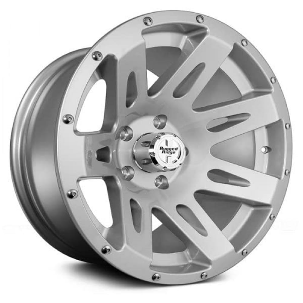 Rugged Ridge XHD 18x9 Silver Wheel 15305.40 - Compatible with 2007-2018 Jeep Wrangler JK | Off-Road & Adventure Ready