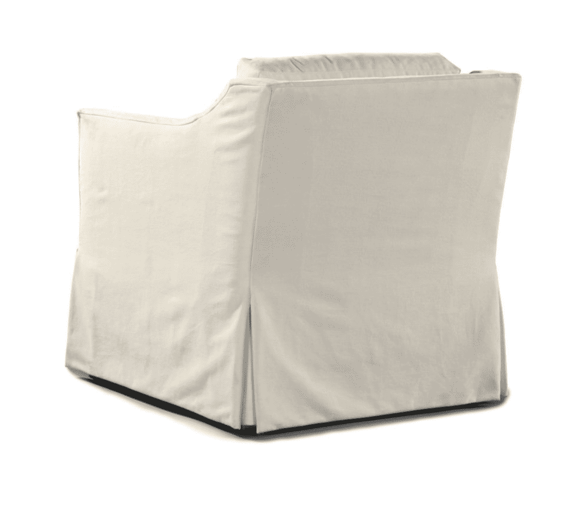 South Seas II Outdoor Swivel Lounge Chair with Removable Slipcover - Perfect for Patio, Poolside, and Garden Relaxation