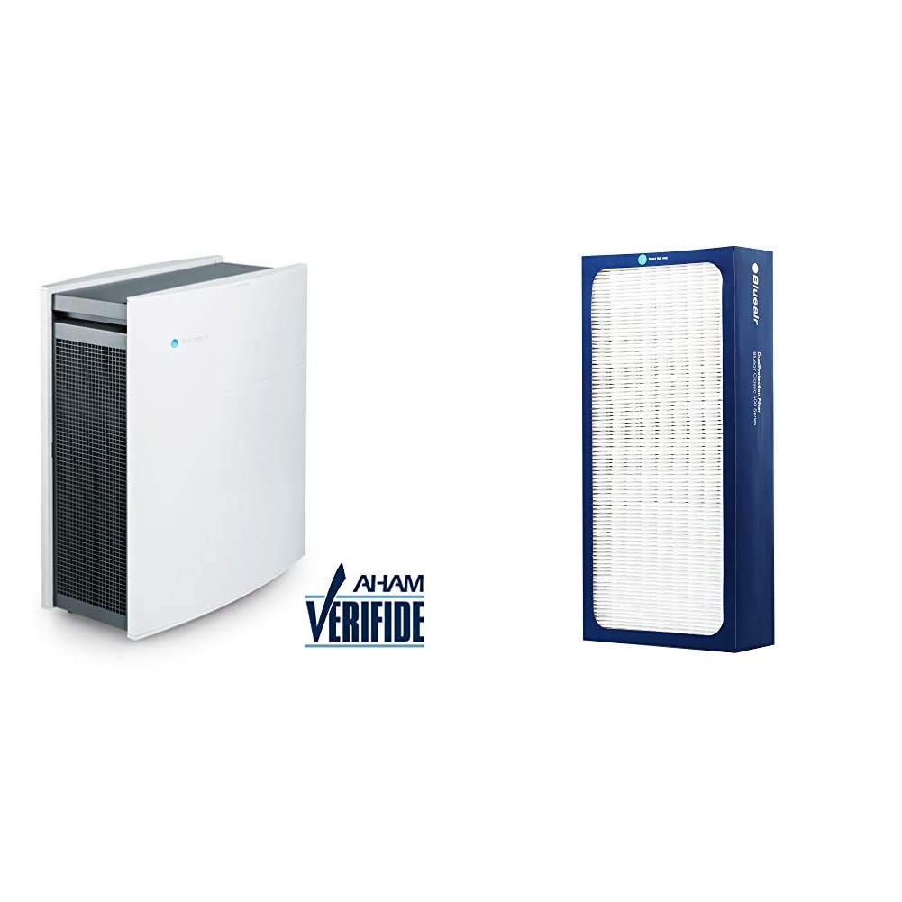 Blueair Classic 480i HEPASilent Air Purifier for Large Rooms | Smart Home Air Cleaner with DualProtection Filter | Ideal for Allergies, Pets, and Smoke Removal in Bedroom, Living Room, and Office