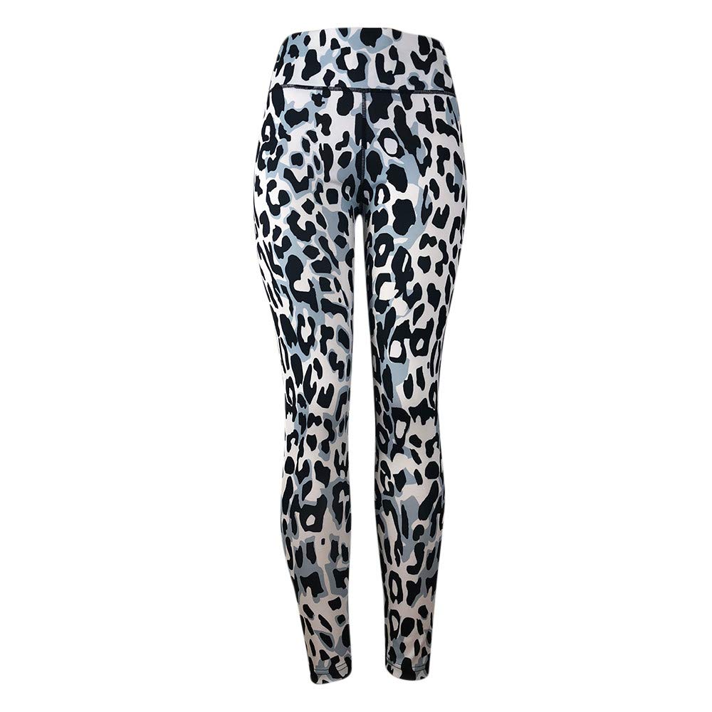 Women's Leopard Print Yoga Pants - High Waisted Workout Leggings for Running, Gym & Fitness | Stretchy Athletic Tights for Women | Perfect for Yoga, Pilates & Lounge Wear